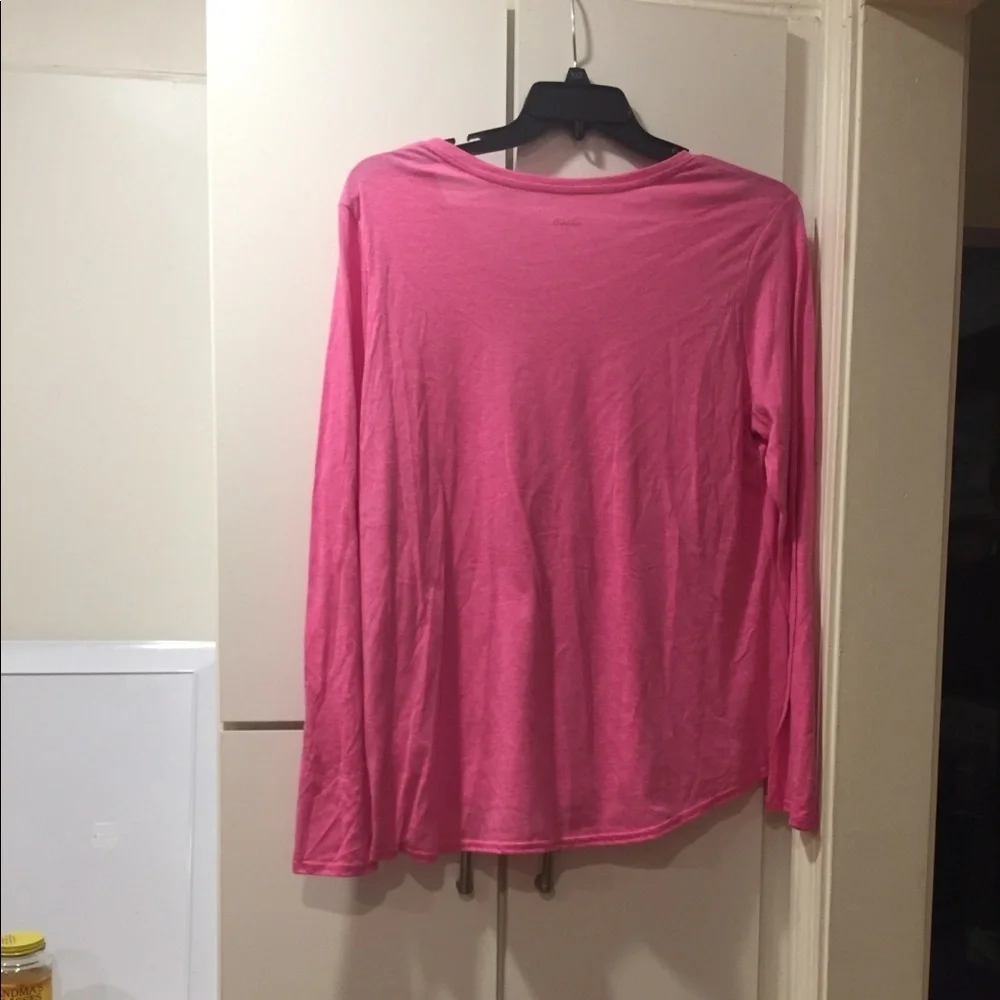 Zelos Active V-Neck Long-Sleeve Pink - XL NWT